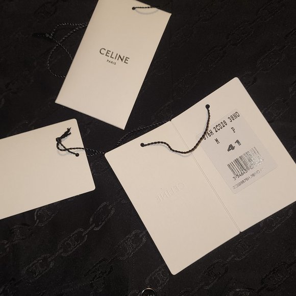 Celine Paris Black Silk Shirt - Picture 6 of 6